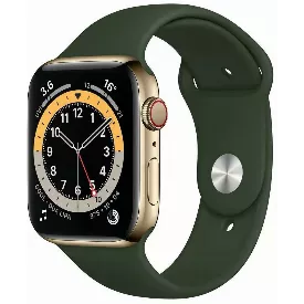Смарт-часы Apple Watch Series 6 GPS + Cellular 40 мм, Aluminum Case, золотистый/кипрский зеленый